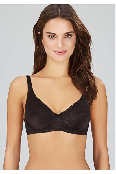 Kom Тканий бюстгальтер для великих розмірів, чорний, новий сезон