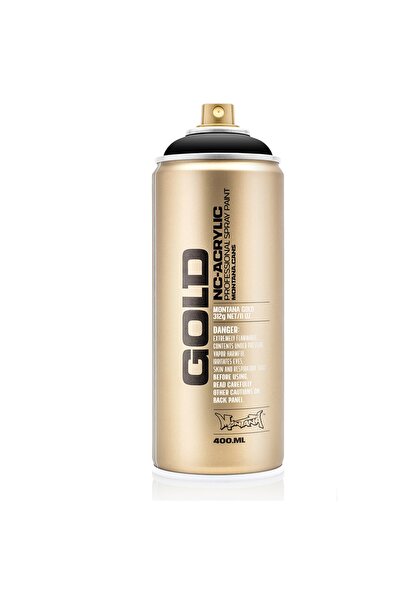 MONTANA Gold Akrilik Sprey Boya 400ml Shock Black S9000