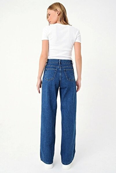 munora butik Sonny Lycra Super High Waist Wide Leg Jeans - WİDE LEG