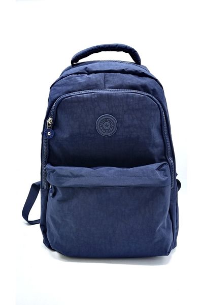 Bevitton unisex μπλε ναυτικό σακίδιο πλάτης τσαλακωμένο ύφασμα πολλαπλών τμημάτων αδιάβροχο