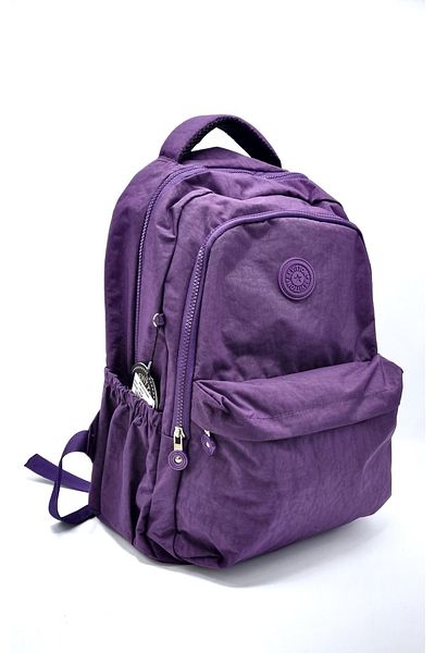 Bevitton unisex μωβ σακίδιο πλάτης τσακισμένο ύφασμα πολλαπλών τμημάτων αδιάβροχο