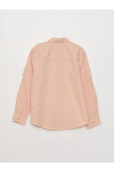 LC Waikiki Cămașă pentru băiat din popelin cu mânecă lungă Lcw Kids Basic