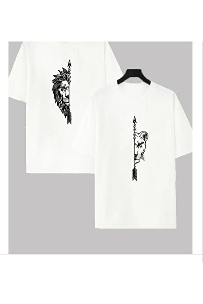 Pelna ΣΥΝΔΥΑΣΜΟΣ ΖΕΥΓΑΡΙΑΣ ΜΑΥΡΟ-ΛΕΥΚΟ OVER SIZE UNISEX T-SHIRT