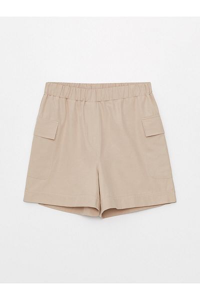 LC Waikiki Women's Straight Shorts - Elastic Waist