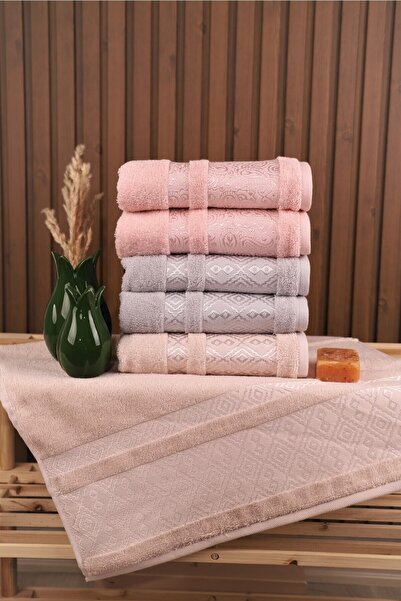 Özdilek Dory 6-пакет бавовняних рушників для обличчя з високою водопоглинальною здатністю, розмір 50*80