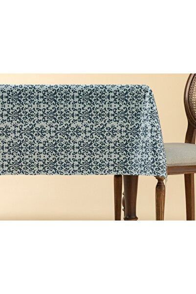 English Home Fata de Masa Majestic damă sk PVC 140x200 Cm Albastru Inchis