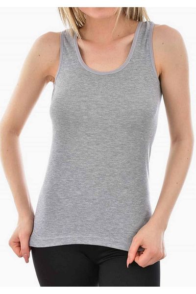 Tutku Women's Elastane Wide Strap Undershirt 1 Pack 0174 New Season (6 Pieces Economical Pack)