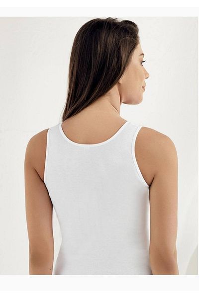 Şahinler Ribbed Wide Strap Laced Undershirt New Season (6 Economical Package)