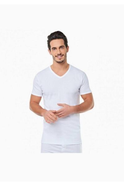 Tutku Мъжка тениска Ribana с V-образно деколте Нова колекция