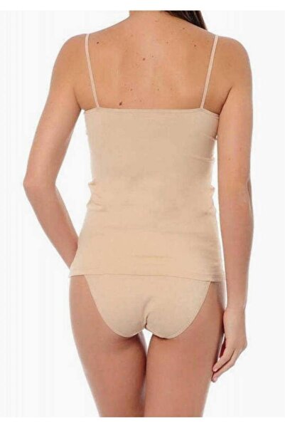 Kom Women's White Basic Top Cotton Undershirt Ba0636201 New Season (6 Pieces Economic Package)