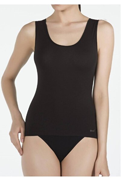 Kom Tricou negru Lycra pentru damă, sezon nou