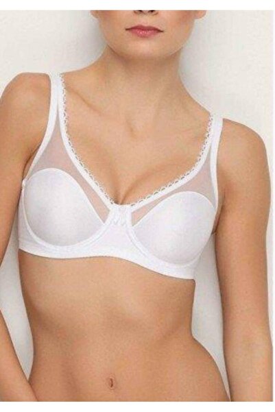 Yeni İnci Жіночий чорний бюстгальтер з кісточками та ефектом зменшення розмір...