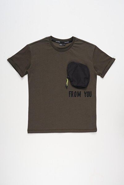 Doctor junior Tricou oversize pentru băiat de culoare kaki