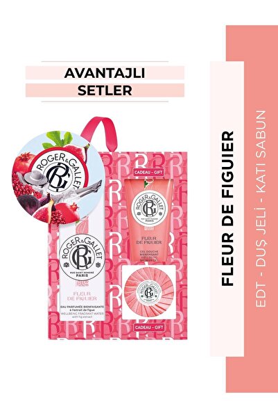 Roger&Gallet Fleur De Figuier Edt Çiçeksi Meyvemsi Parfüm 100 Ml & Duş Jeli &...