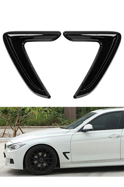 KOTO Bmw Tipi Çamurluk Rüzgarlık Venti Sağ Sol Piano Black Plastik Havalandır...