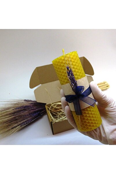 Petekoğlu 13 X 4.5 Cm Tekil Doğal Petek Balmumu Mum