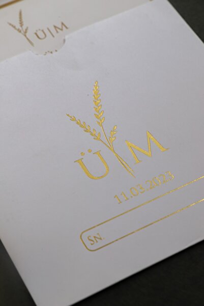 Pixel Davetiye 50 Adet Yaldızlı Davetiye Şok Kampanya Düğün 3910