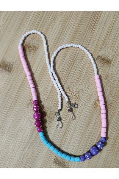 çınar bahçesi Fimo Stoned, Crystal Children's Glasses Chain