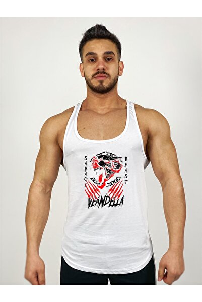 Black İstanbul Фитнес-топ Savage Beast Veandella з принтом