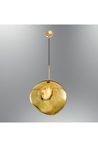 Özcan Aydınlatma Sarı Büyük Tekli Sarkıt