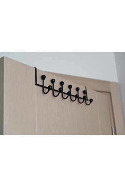 KILINÇ STORE شماعة حمام سوداء بـ 6 خطافات خلف الباب Klnç0008