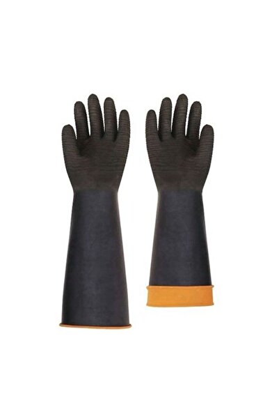 VENTO H2-60 Cm Siyah Kauçuk Asit Eldiveni