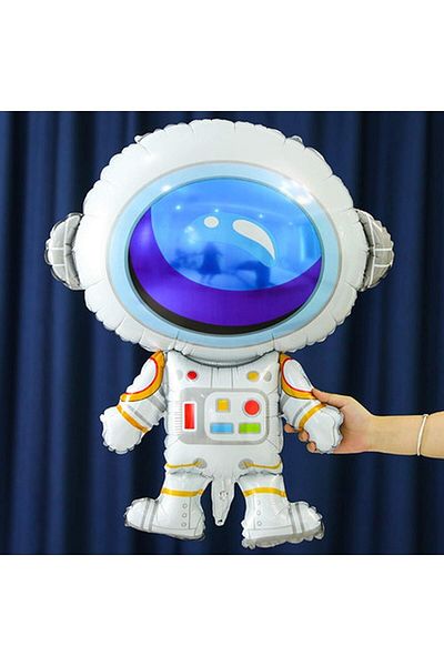 Parti Station Space Cosmic Galaxy Astronaut 3 Year Old Balloon Set Star Balloon Foil Set Concept Birthday Set