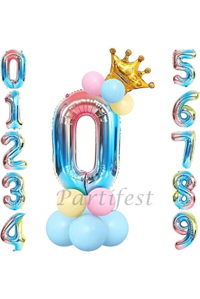 Parti Station مجموعة بالونات الترحيب بعمر 0 سنة من يونيكورن كونسيبت، مجموعة ح...