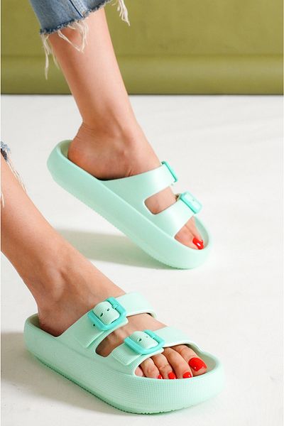 Lolita Love Shoes Γυναικείες παντόφλες Green Eva