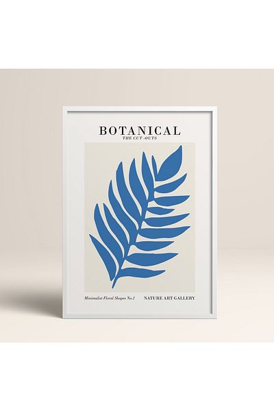 HOMEPACK Επιτραπέζιο κορνίζα με λευκό ξύλινο πλαίσιο Καλλιτεχνική μοντέρνα διακόσμηση τοίχου (Λευκό-40x60)