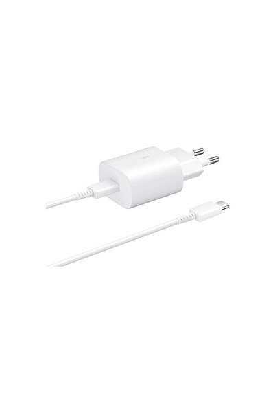 Samsung Sm-m336b M33 5g Ep-ta800n Typec 25w Kablolu Hızlı Şarj Adaptörü Beyaz