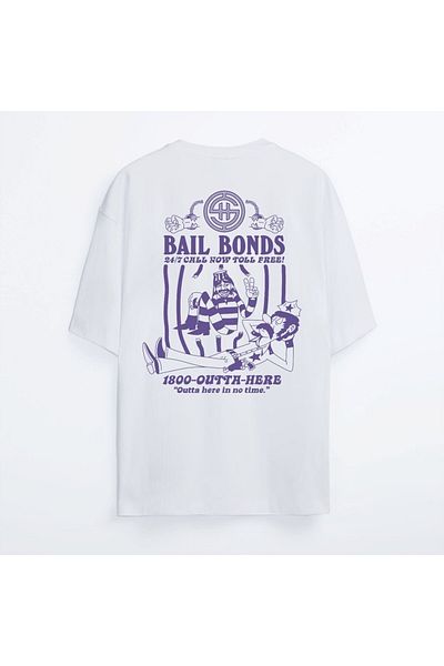 Shout Μπλουζάκι Unisex Oversize Bail Bonds Oldschool