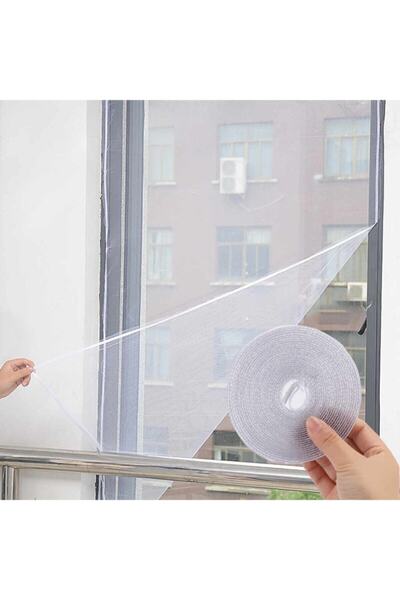 Genel Markalar Dny Pencere Sineklik Hazır Cam Sinekliği + 4mt Cırt Bant 75x12...
