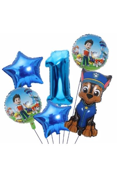 Parti Station مجموعة بالونات عيد الميلاد من Paw Petrol Paw Patrol Police Dog ...