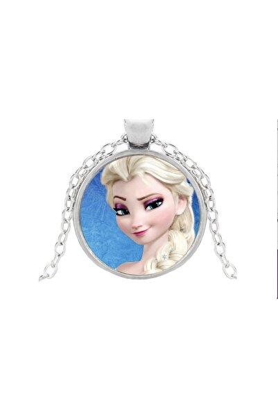 Frozen Elsa Karlar Ülkesi Kraliçesi Kolyesi Elsa Karakter Zincir Dahil