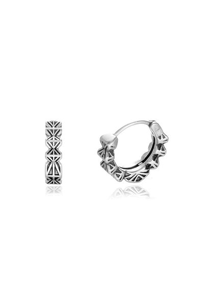 Viking Prism Model Special Modern Design Snap-On 316L Steel Men's Earrings