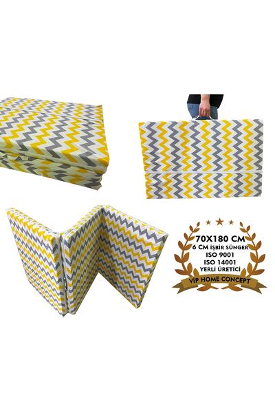 Vip Home Concept Katlanır Yer Yatağı Ve Tek Kişilik Sünger Katlanır Minder Ya...