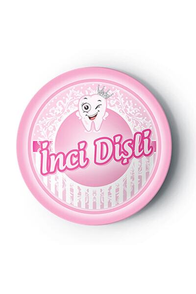 Huzur Party Store Inci Dişli Yazılı 8 Adet Pembe Tabak Ilk Dişim Çıktı Temalı...