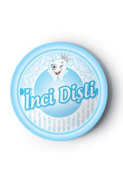 Huzur Party Store Inci Dişli Yazılı 8 Adet Mavi Tabak Ilk Dişim Çıktı Temalı ...