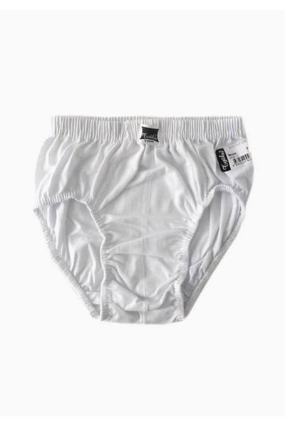 Tutku White Boy's Slip Panties New Season (12 Economic Pack)