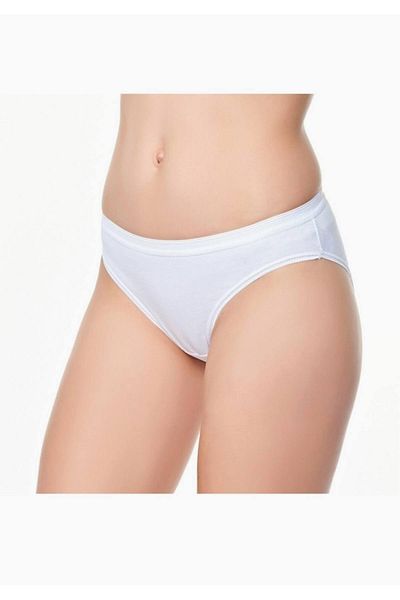 Tutku White Suyolu Women's Slip Panties New Season (3 Economical Pack)