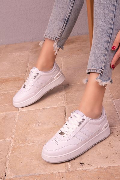 SOHO Women's White Sneakers 17767