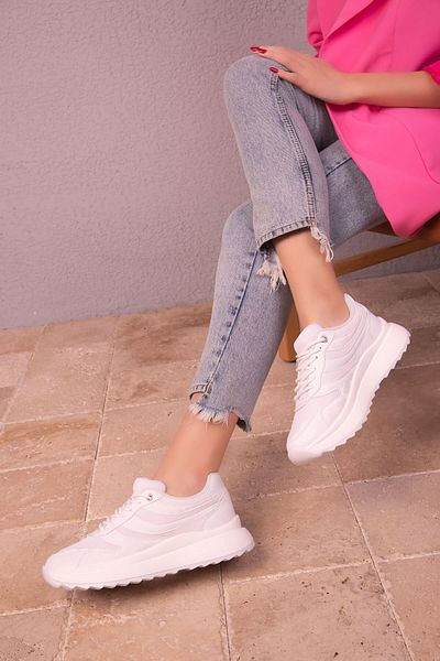 SOHO Women's White Sneakers 17835