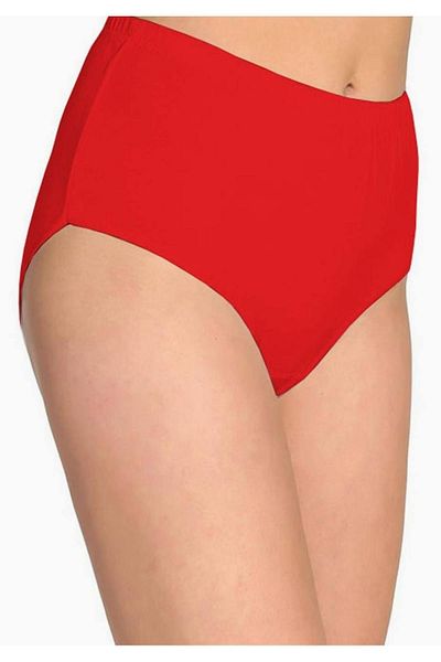 Tutku Women's Red Lycra Bato Panties Mrtk New Season (8 Pieces Economical Pack)