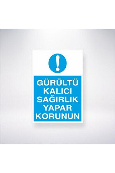 Reysa Tasarım الضوضاء تسبب الصمم الدائم المحمي مقاس 21 × 35 ملصق لاصق خلفي