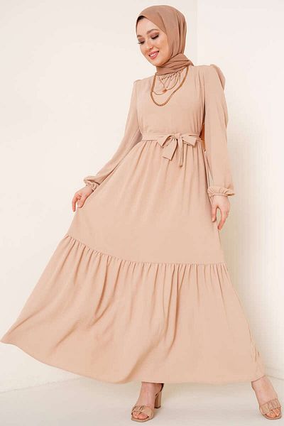 VOLT CLOTHİNG Γυναικείο φόρεμα Ayrobin με Gather Detail στον γιακά