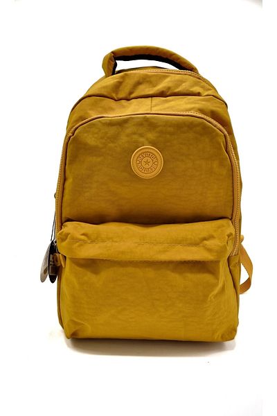 Bevitton unisex κίτρινο σακίδιο πλάτης τσακισμένο ύφασμα πολλαπλών τμημάτων αδιάβροχο