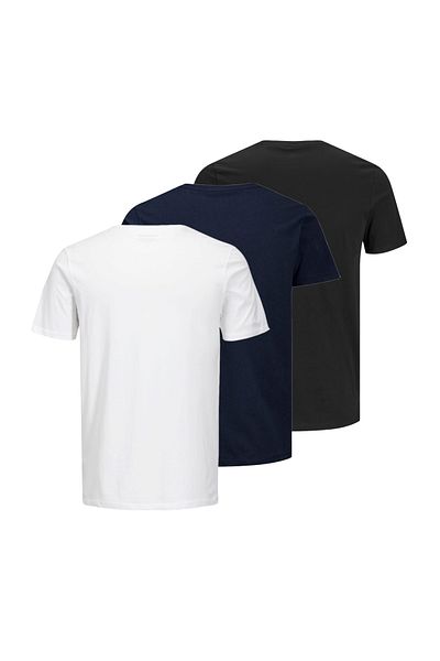Jack & Jones Hemden 3er-Pack T-Shirts mit JJECORP-LOGO-RUNDHALS