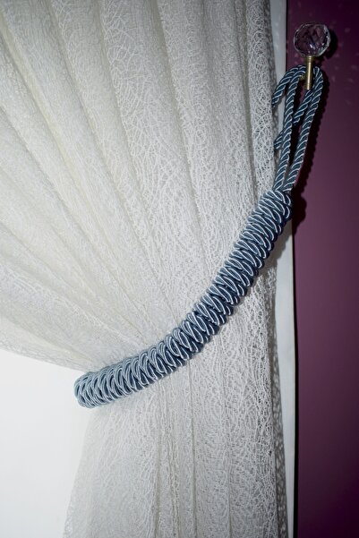 TB HOME Örgü Braçol Kordon Örgülü Braçol Perde Bağı (1 ADET)