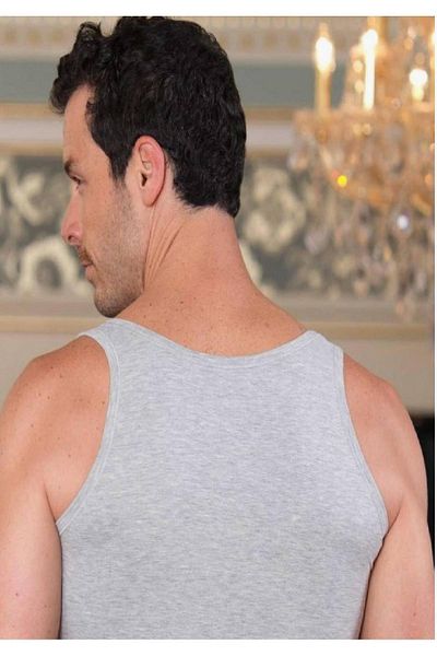 Şahinler Gray Wide Strap Lycra Single Jersey Athlete M New Season (6 Pieces Economic Package)